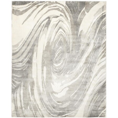 Safavieh 6 x 9 ft. Tibetan Hand Loomed Rectangle Area Rug Ivory & Grey TIB515A-6